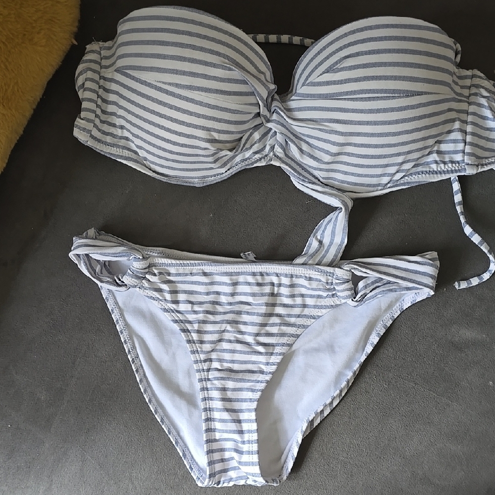 Striped Bikini Set
